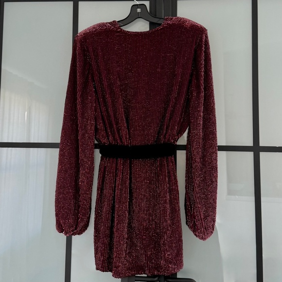 Lilai Sequin Burgundy Dress (NWT) - Picture 5 of 8
